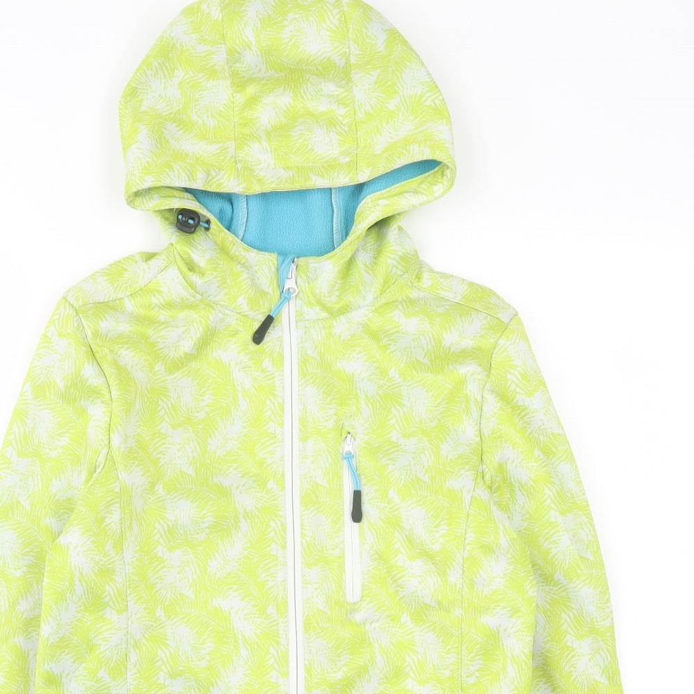 Crivit Womens Green Geometric  Jacket  Size S  Zip