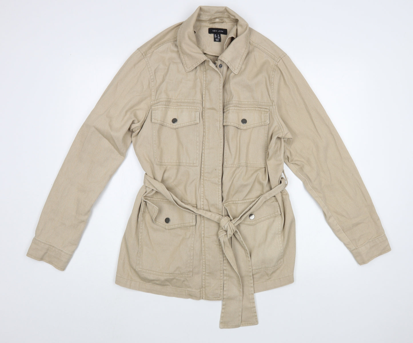 New Look Womens Beige   Jacket  Size 12  Zip