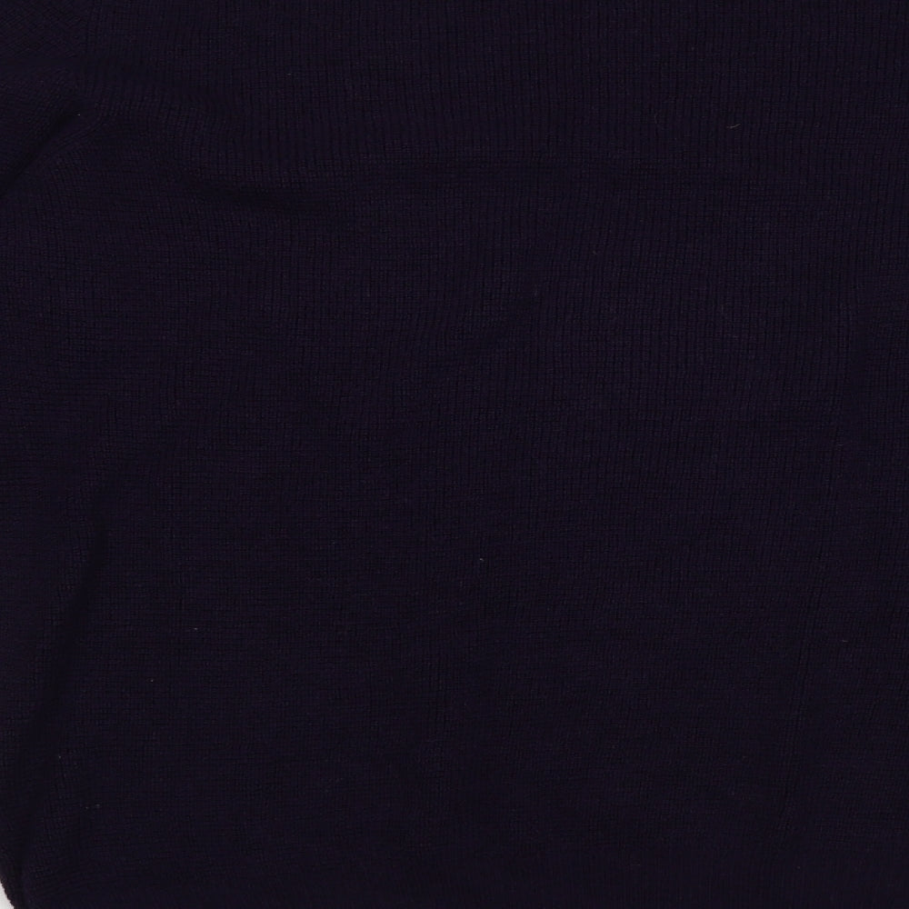 Maglieria Veneta Mens Purple Crew Neck  Wool Pullover Jumper Size L
