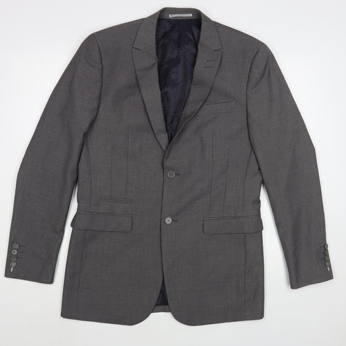 Skopes Mens Grey  Polyester Jacket Blazer Size 36