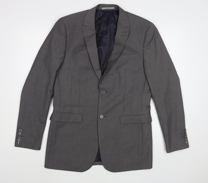 Skopes Mens Grey  Polyester Jacket Blazer Size 36