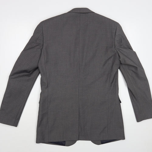 Skopes Mens Grey  Polyester Jacket Blazer Size 36