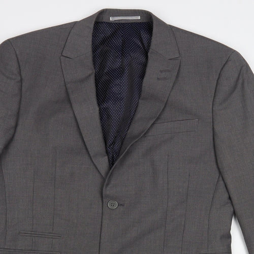 Skopes Mens Grey  Polyester Jacket Blazer Size 36