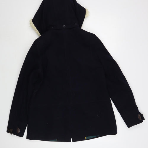 NEXT Womens Blue   Pea Coat Coat Size 8  Button