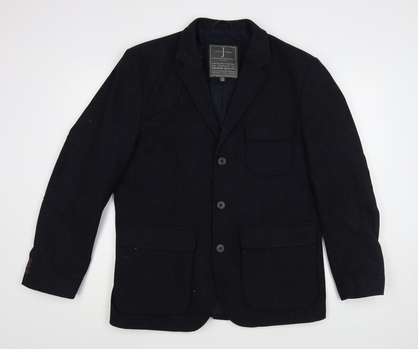 Jasper Conran Mens Blue   Jacket Blazer Size 42  Button