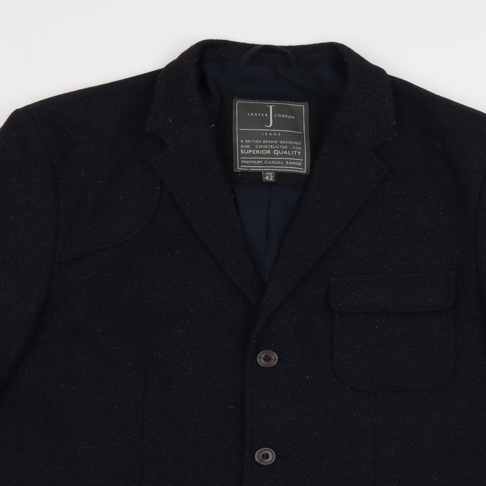 Jasper Conran Mens Blue   Jacket Blazer Size 42  Button