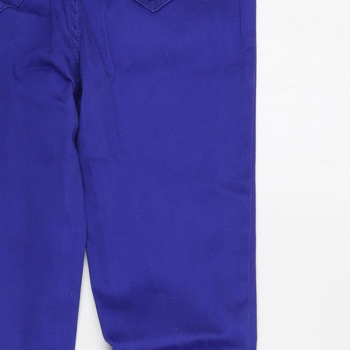 Blanco Womens Blue  Cotton Skinny Jeans Size 10 L30 in Regular Button