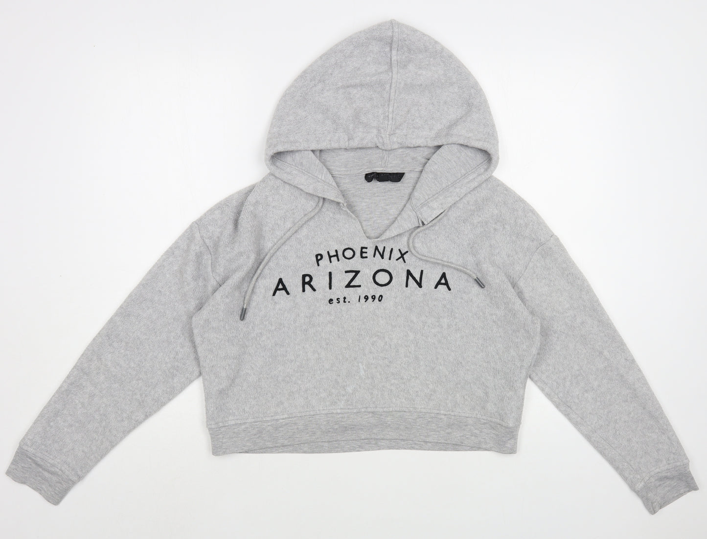 Topshop Womens Grey  Polyester Pullover Hoodie Size 6  Pullover - Arizona
