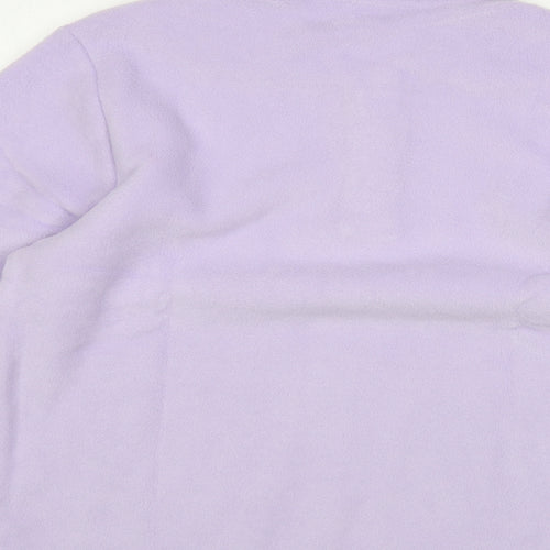 Fashion Extra Womens Purple  Polyester Pullover Sweatshirt Size 18  Button