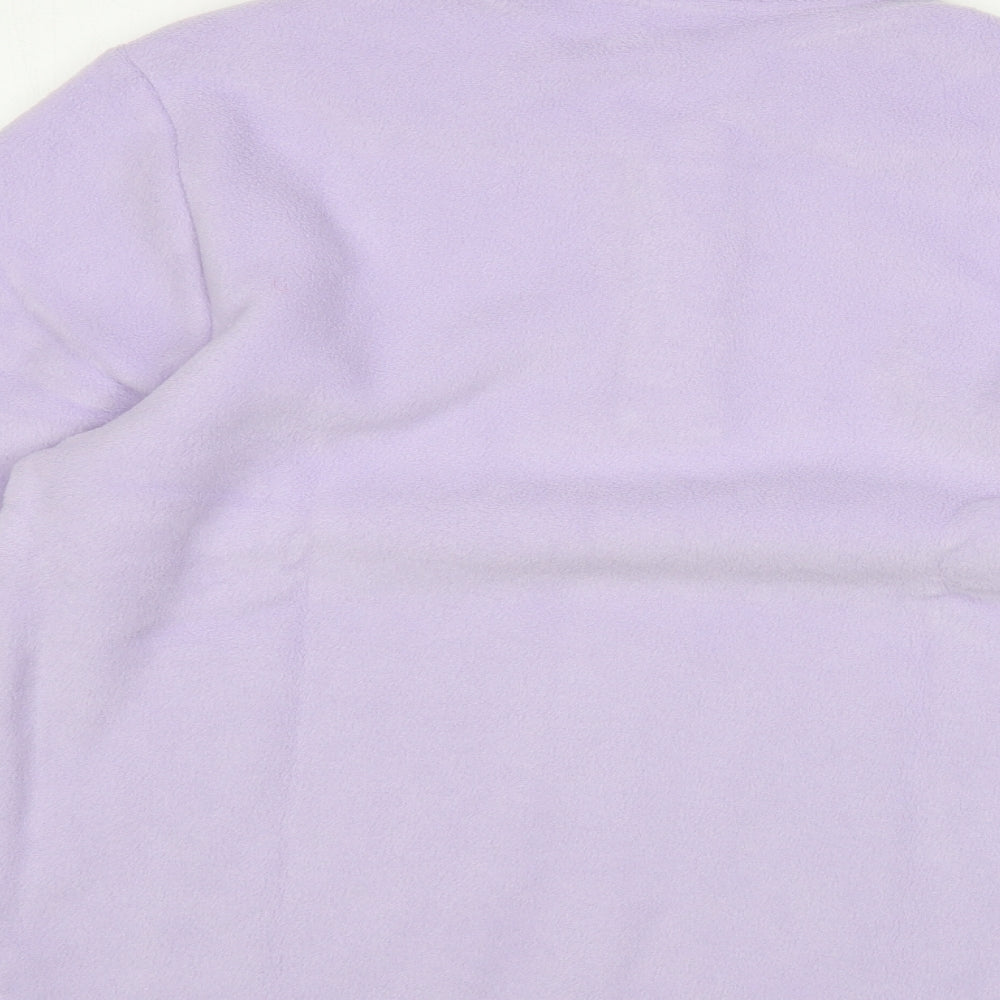Fashion Extra Womens Purple  Polyester Pullover Sweatshirt Size 18  Button