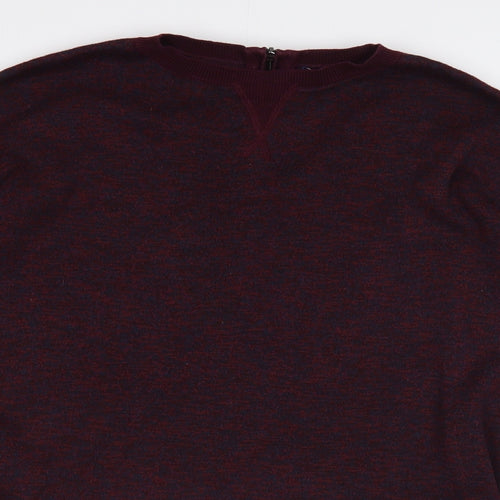 NEXT Womens Purple Crew Neck  Cotton Pullover Jumper Size 12