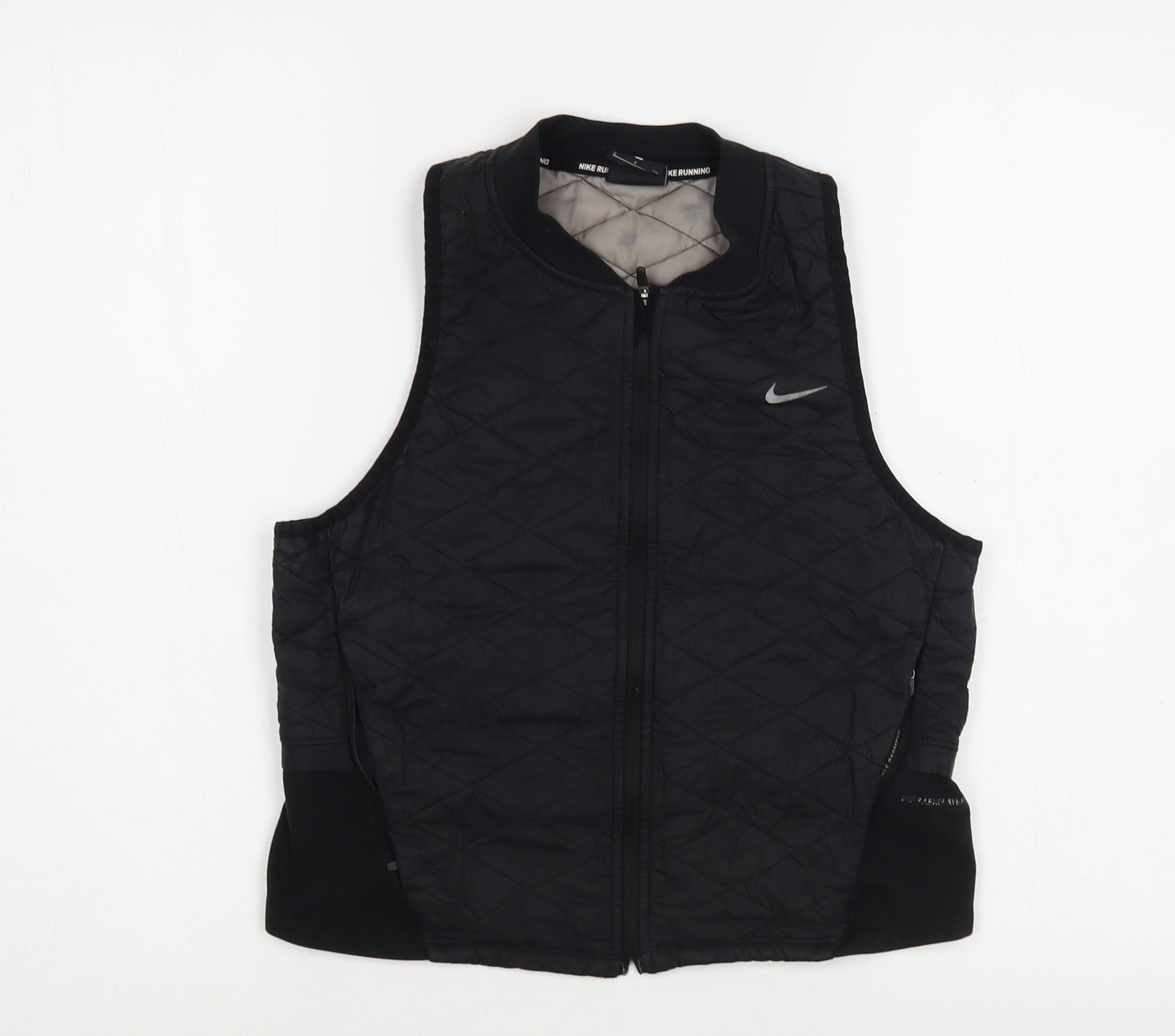 Nike Womens Black   Gilet Waistcoat Size S  Zip
