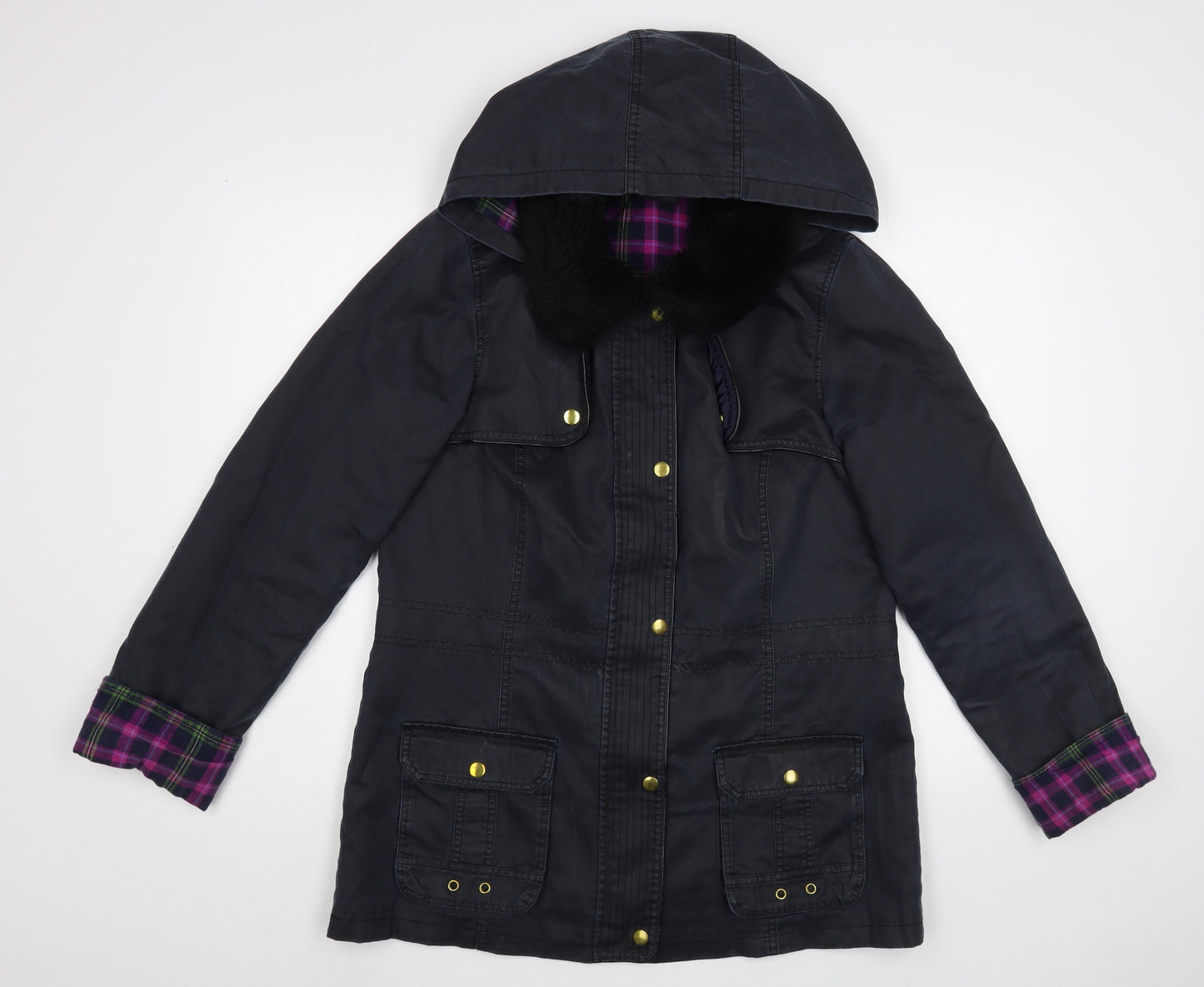 George Womens Blue   Parka Jacket Size 14  Zip - Coated