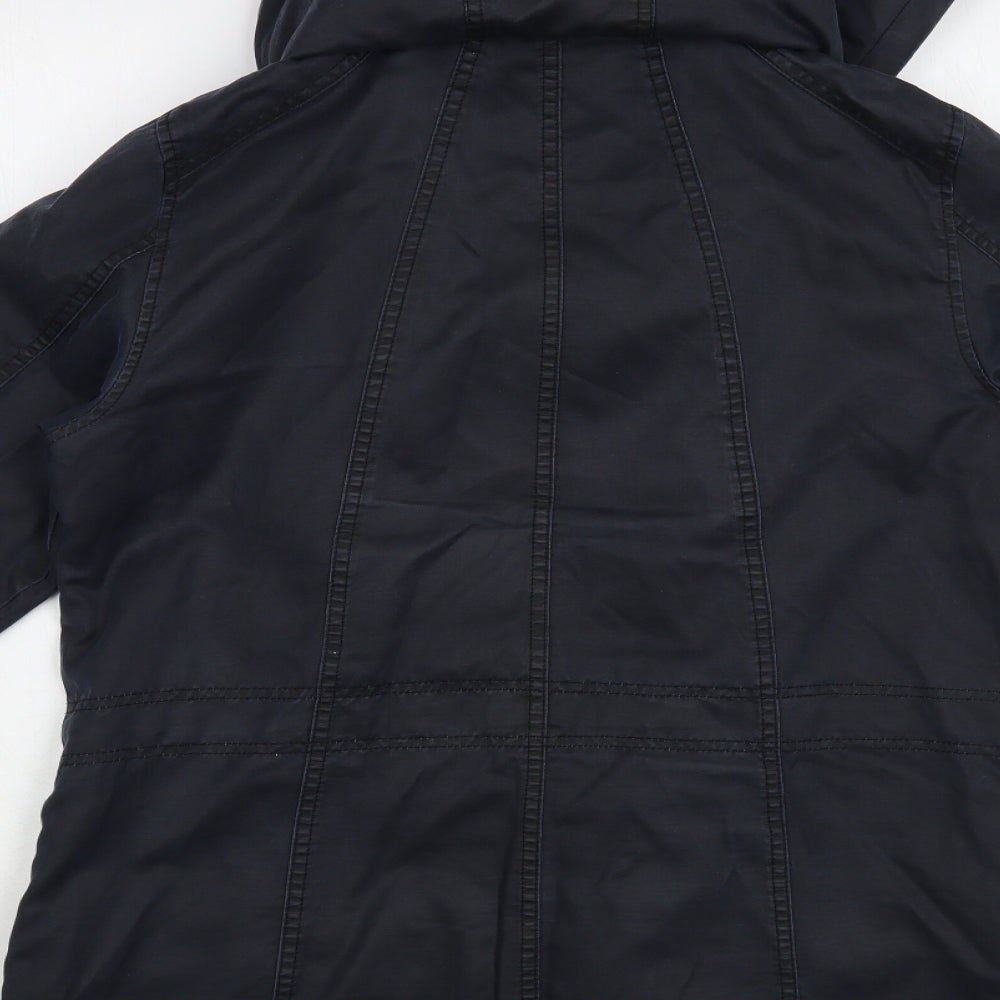 George Womens Blue   Parka Jacket Size 14  Zip - Coated