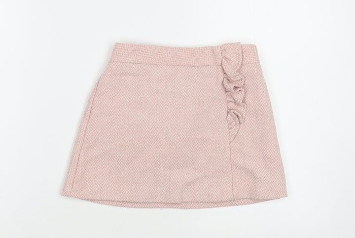 Dunnes Stores Girls Pink  Polyester Mini Skirt Size 5-6 Years  Regular