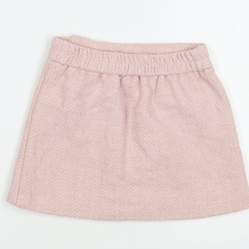 Dunnes Stores Girls Pink  Polyester Mini Skirt Size 5-6 Years  Regular
