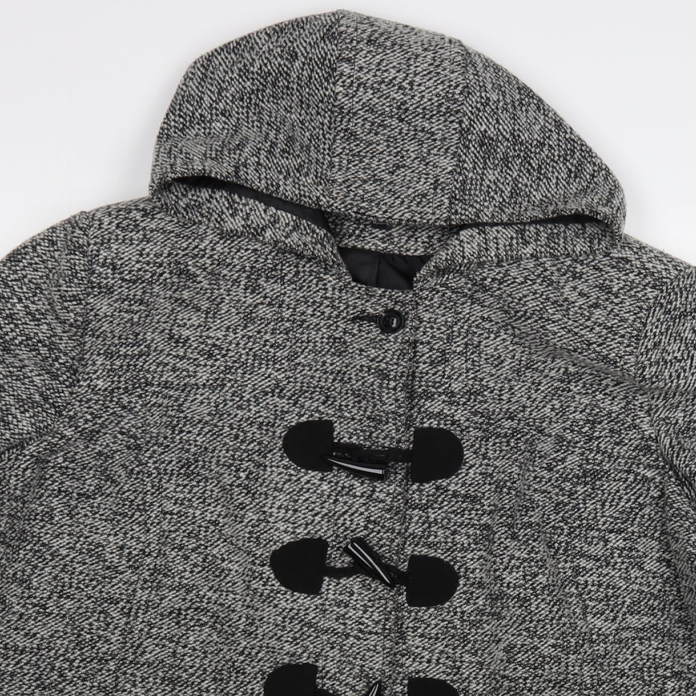 Capsule   Womens Grey   Pea Coat Coat Size 24  Button