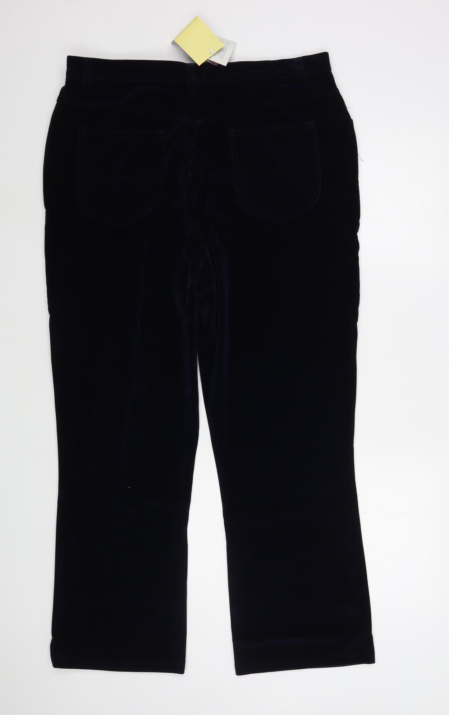 Best Basics  Womens Blue  Polyester Trousers  Size 18 L29 in Regular Button