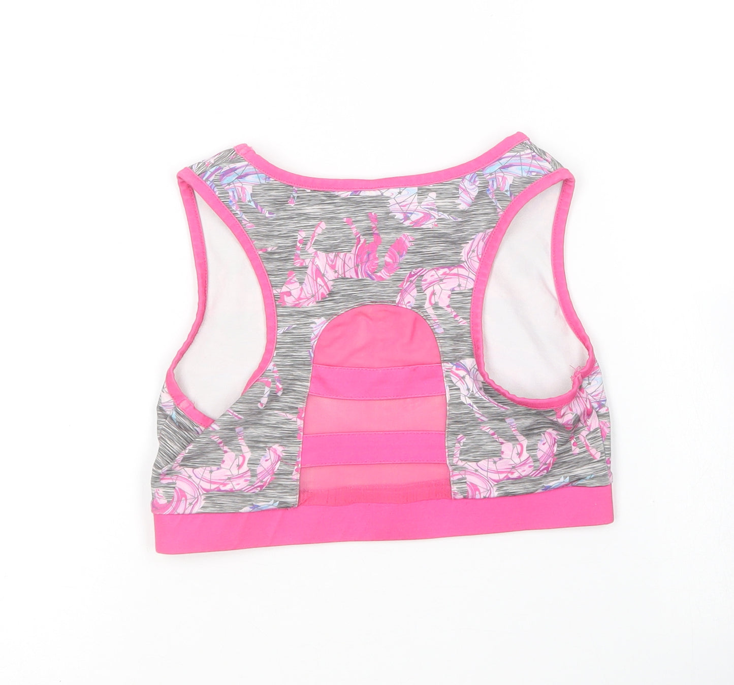 TU Girls Pink  Polyester Cropped Tank Size 12 Years Round Neck