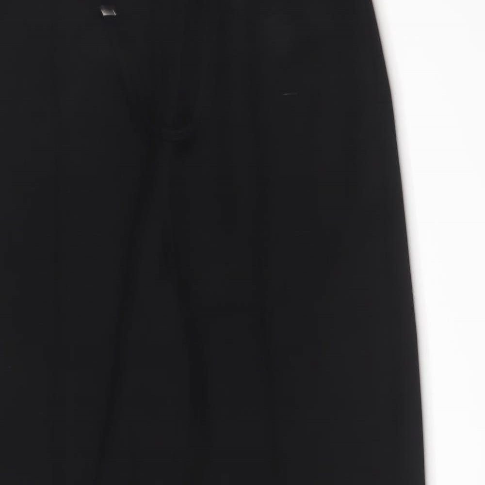 John Lewis Womens Black  Polyester Trousers  Size 12 L29 in Regular