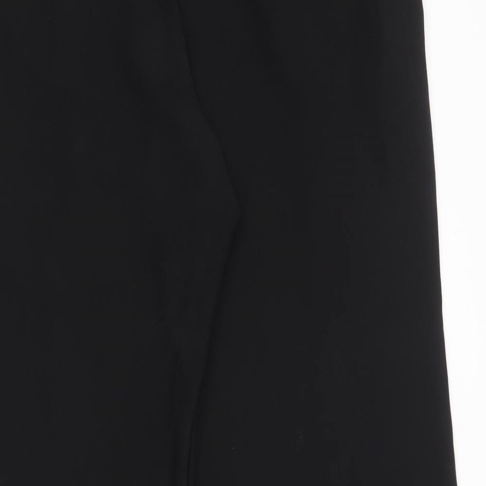 John Lewis Womens Black  Polyester Trousers  Size 12 L29 in Regular