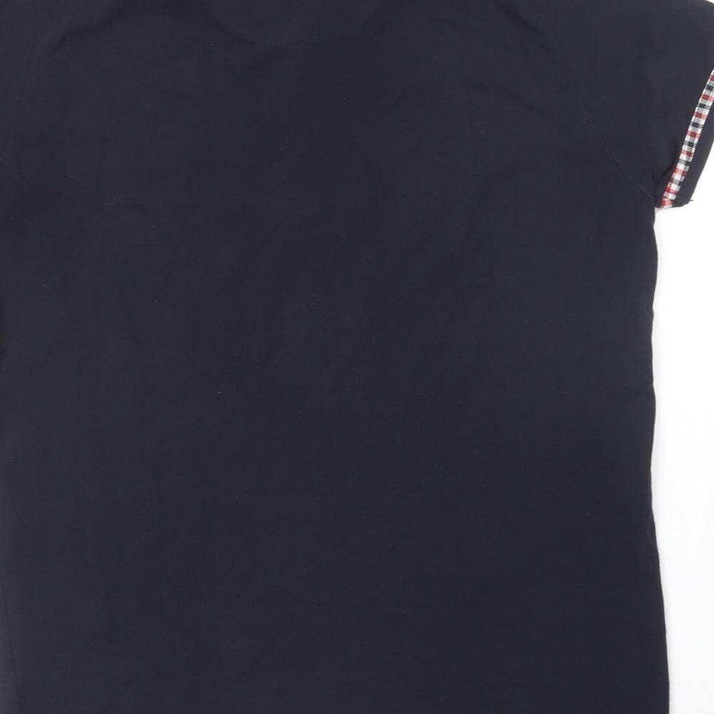 Twisted Soul Mens Blue  Cotton  Polo Size L Collared