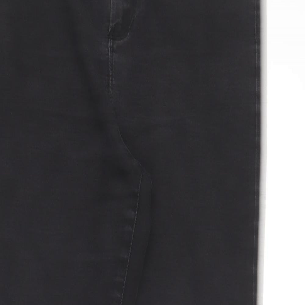 Denim Co  Womens Black  Cotton Jegging Trousers Size 16 L27 in Regular