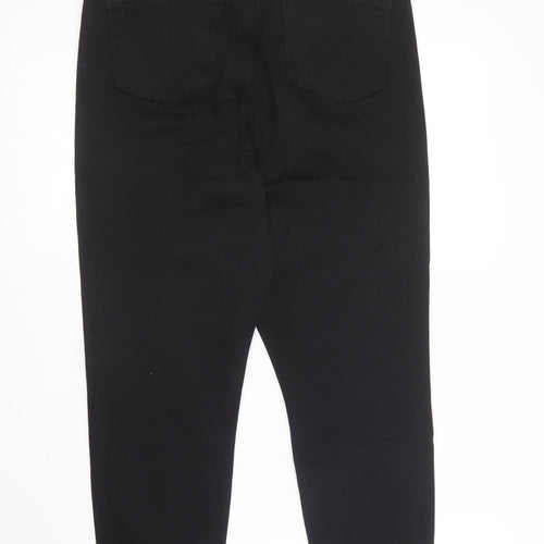 Denim Co  Womens Black  Cotton Jegging Trousers Size 16 L22 in Regular