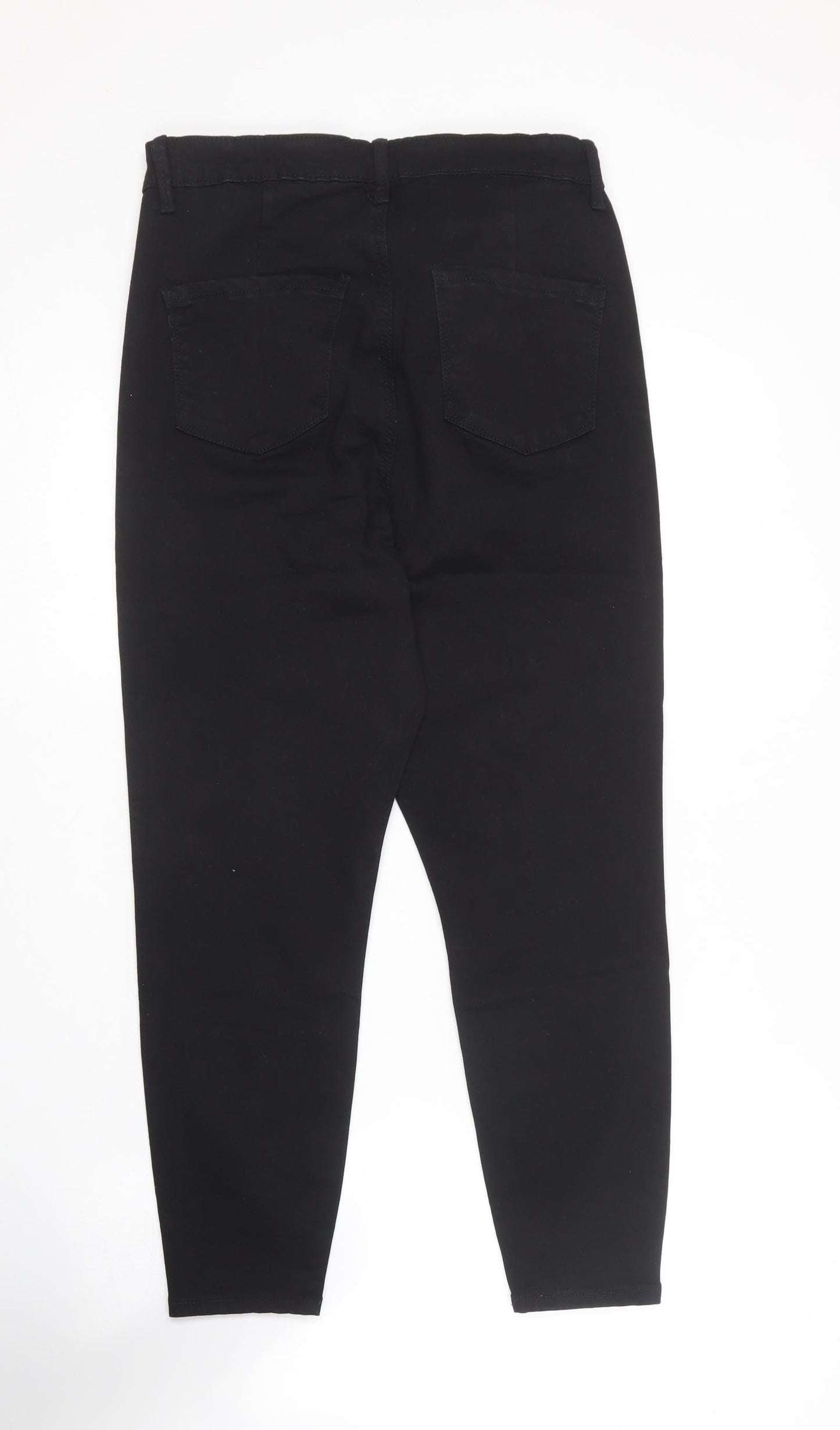 Denim Co  Womens Black  Cotton Jegging Trousers Size 16 L22 in Regular