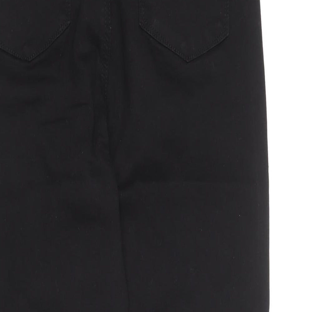 Denim Co  Womens Black  Cotton Jegging Trousers Size 16 L22 in Regular
