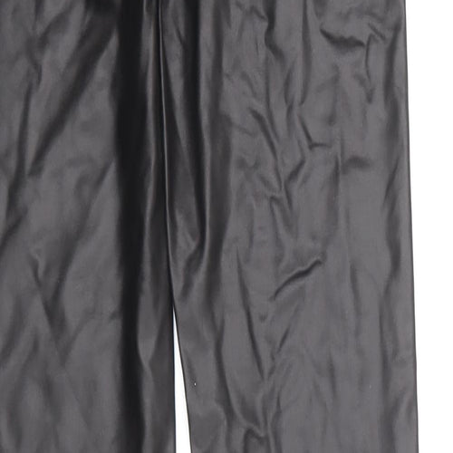 Atmosphere Womens Black  Polyester Carrot Leggings Size 6 L28 in   - Leather