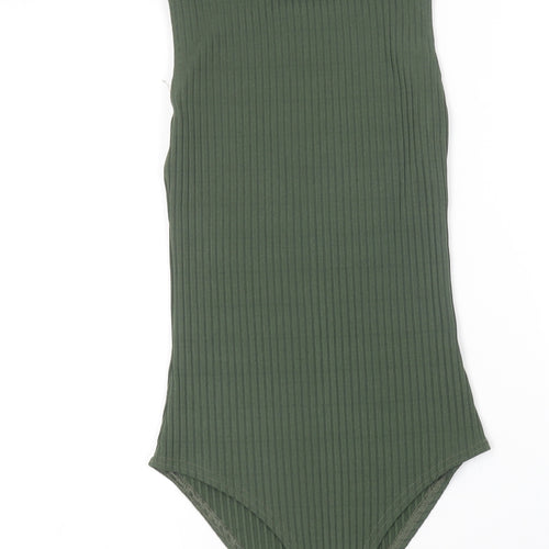 Parisian Collection Womens Green  Polyester Bodysuit One-Piece Size 8