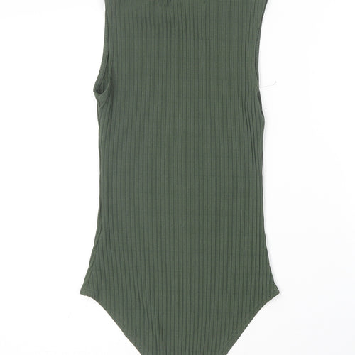Parisian Collection Womens Green  Polyester Bodysuit One-Piece Size 8