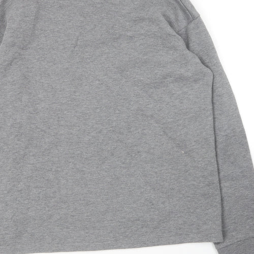 Toky Life Mens Grey Round Neck  Cotton Pullover Jumper Size M