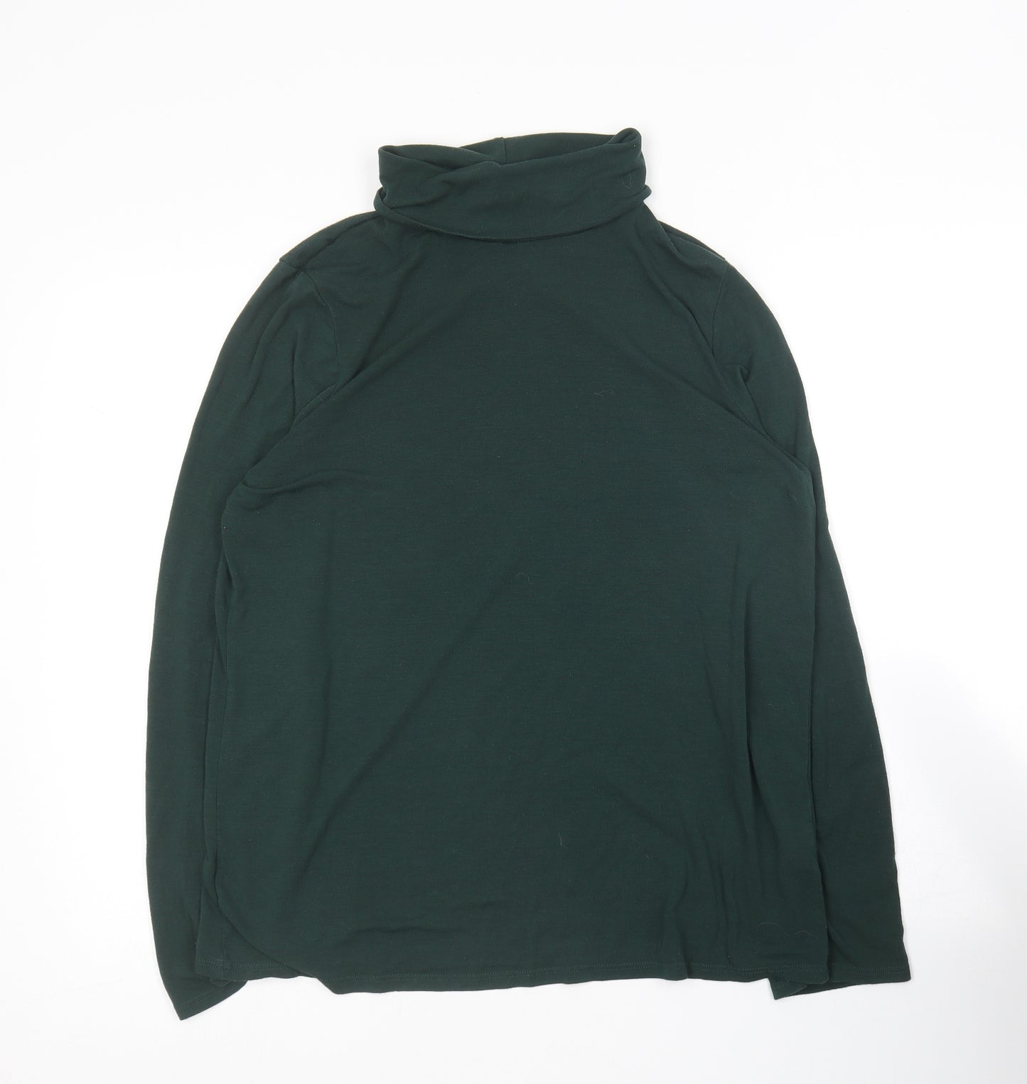 George  Womens Green Roll Neck  Polyester Pullover Jumper Size 16