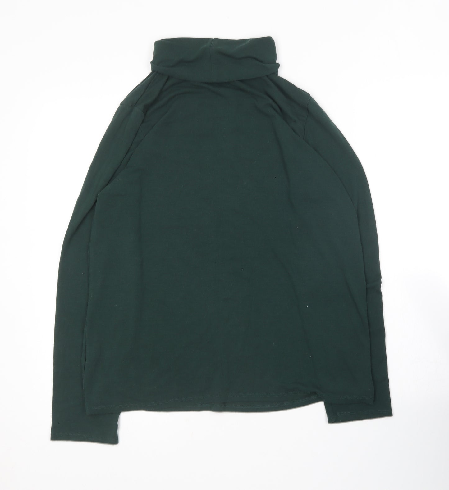 George  Womens Green Roll Neck  Polyester Pullover Jumper Size 16