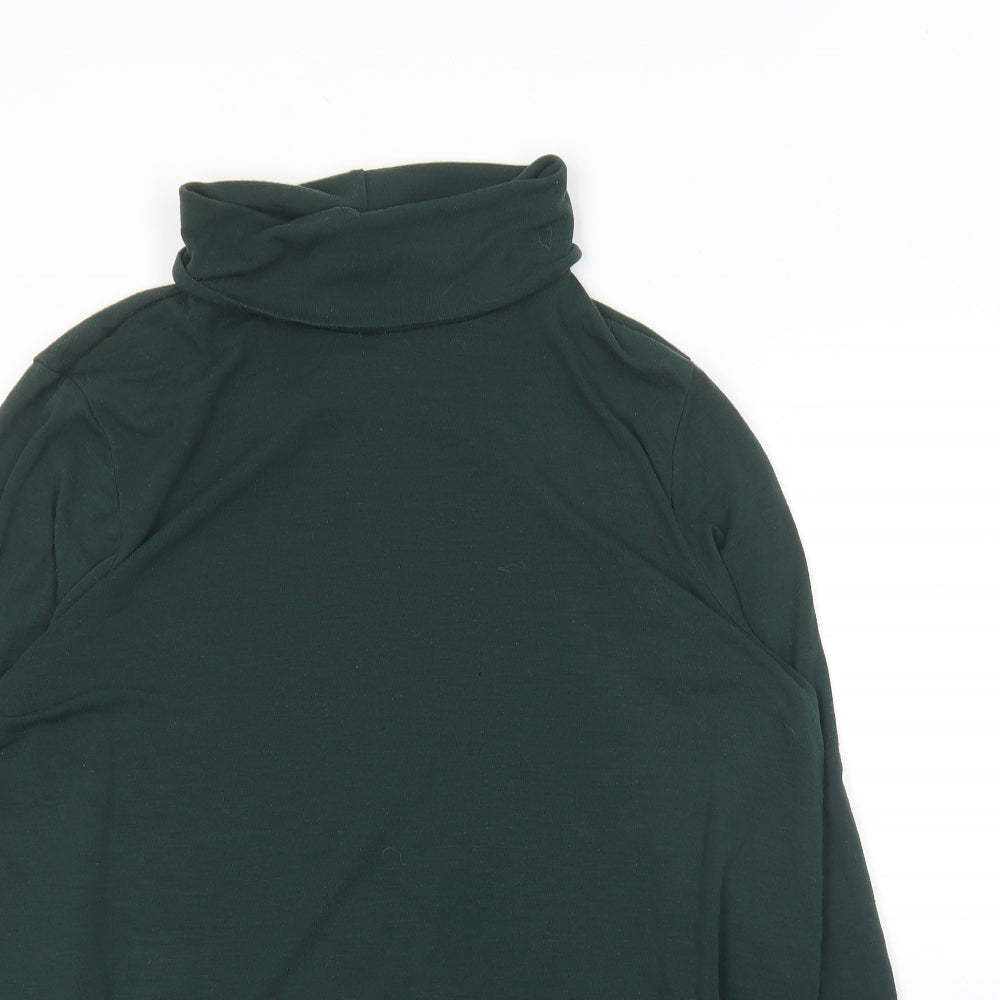 George  Womens Green Roll Neck  Polyester Pullover Jumper Size 16
