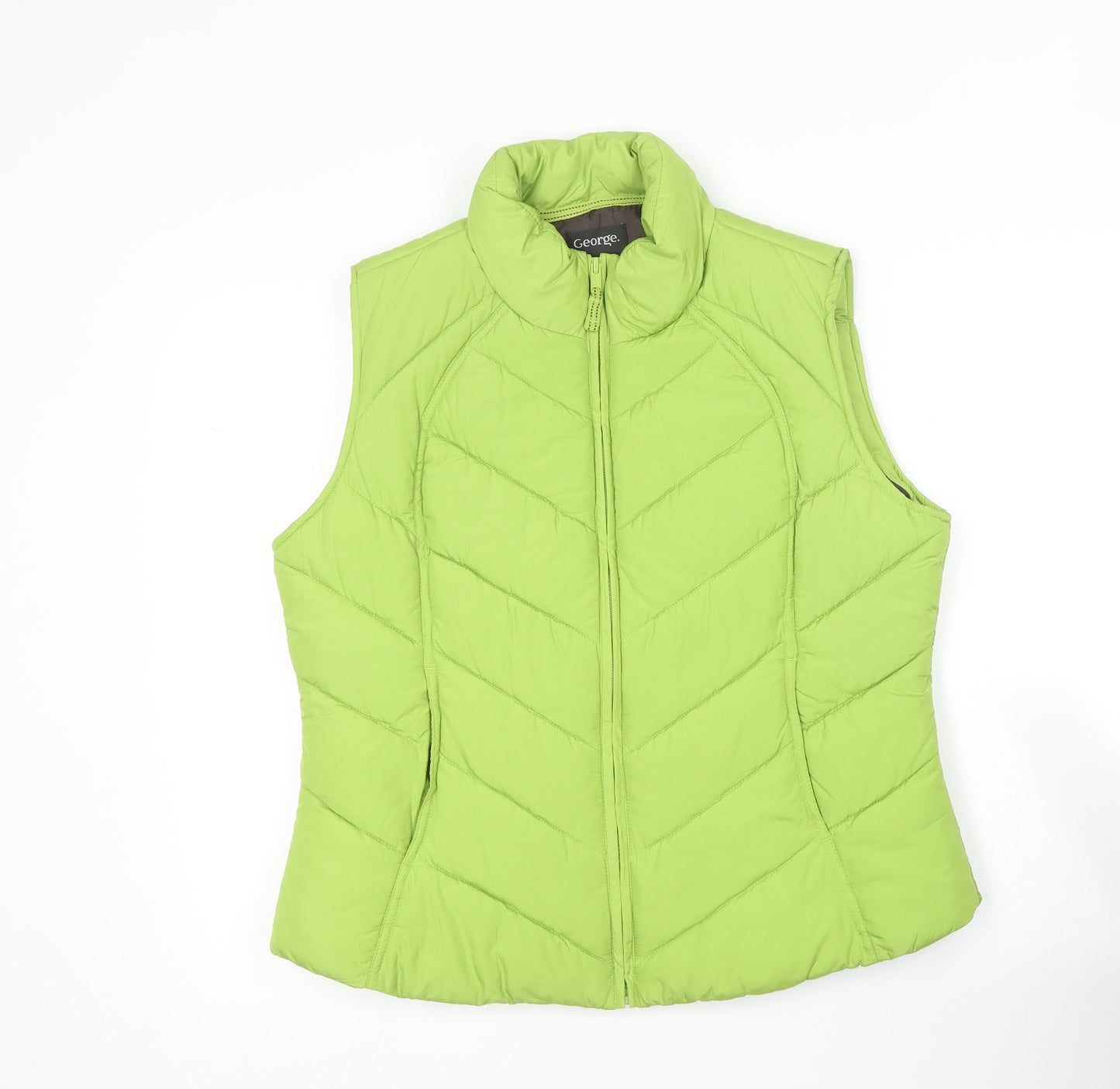 George Womens Green   Gilet Coat Size 14