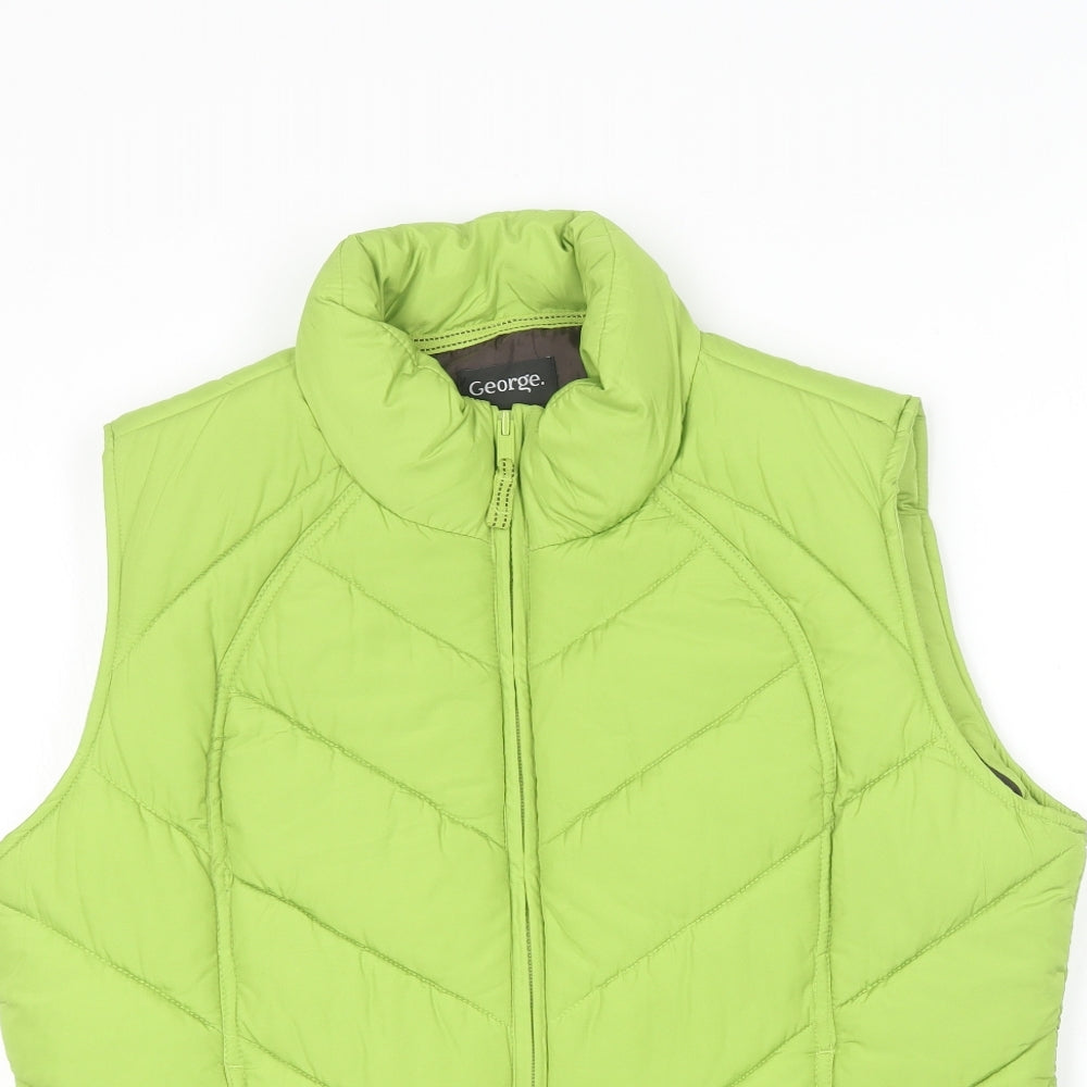 George Womens Green   Gilet Coat Size 14