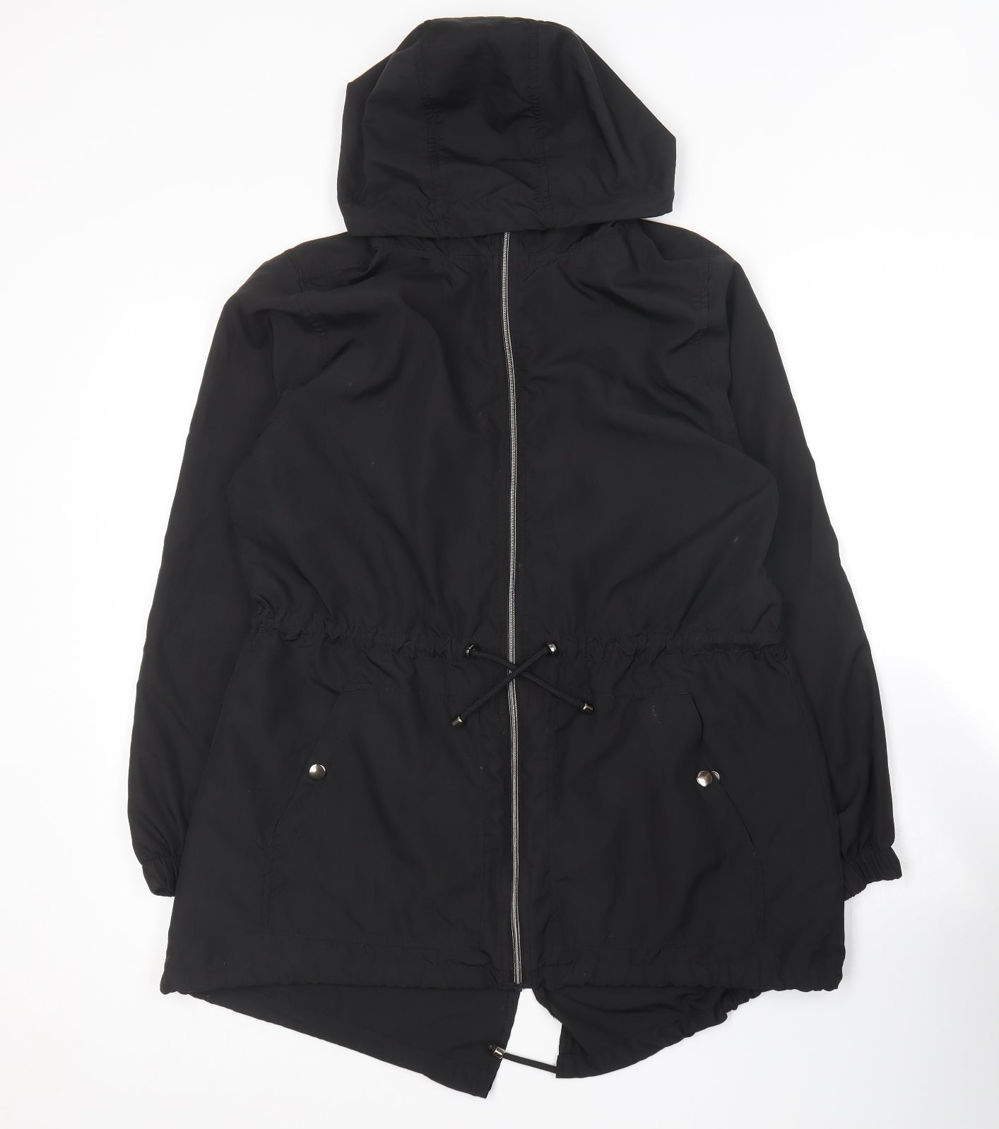Primark Womens Black   Rain Coat Coat Size 10