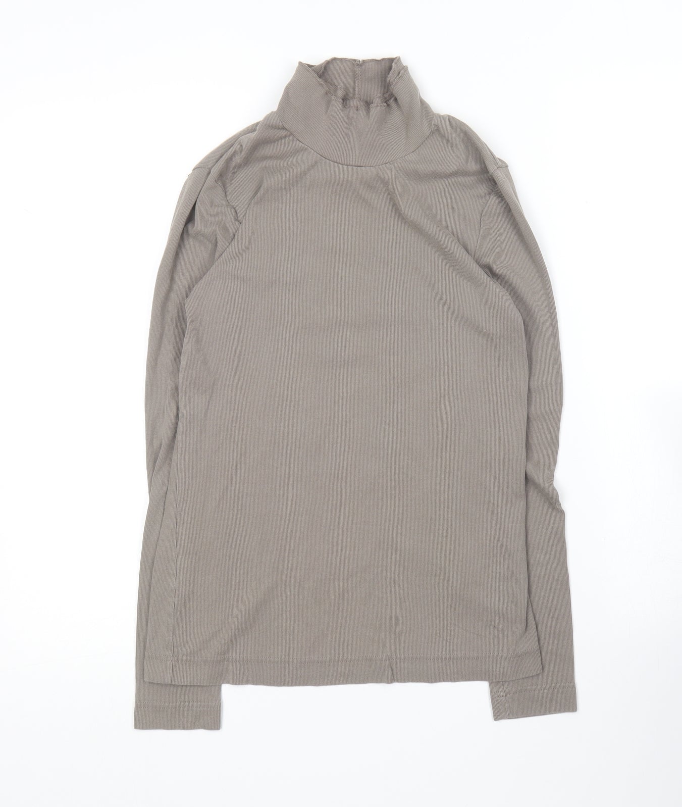 Preworn Womens Grey Crew Neck  Cotton Pullover Jumper Size 14
