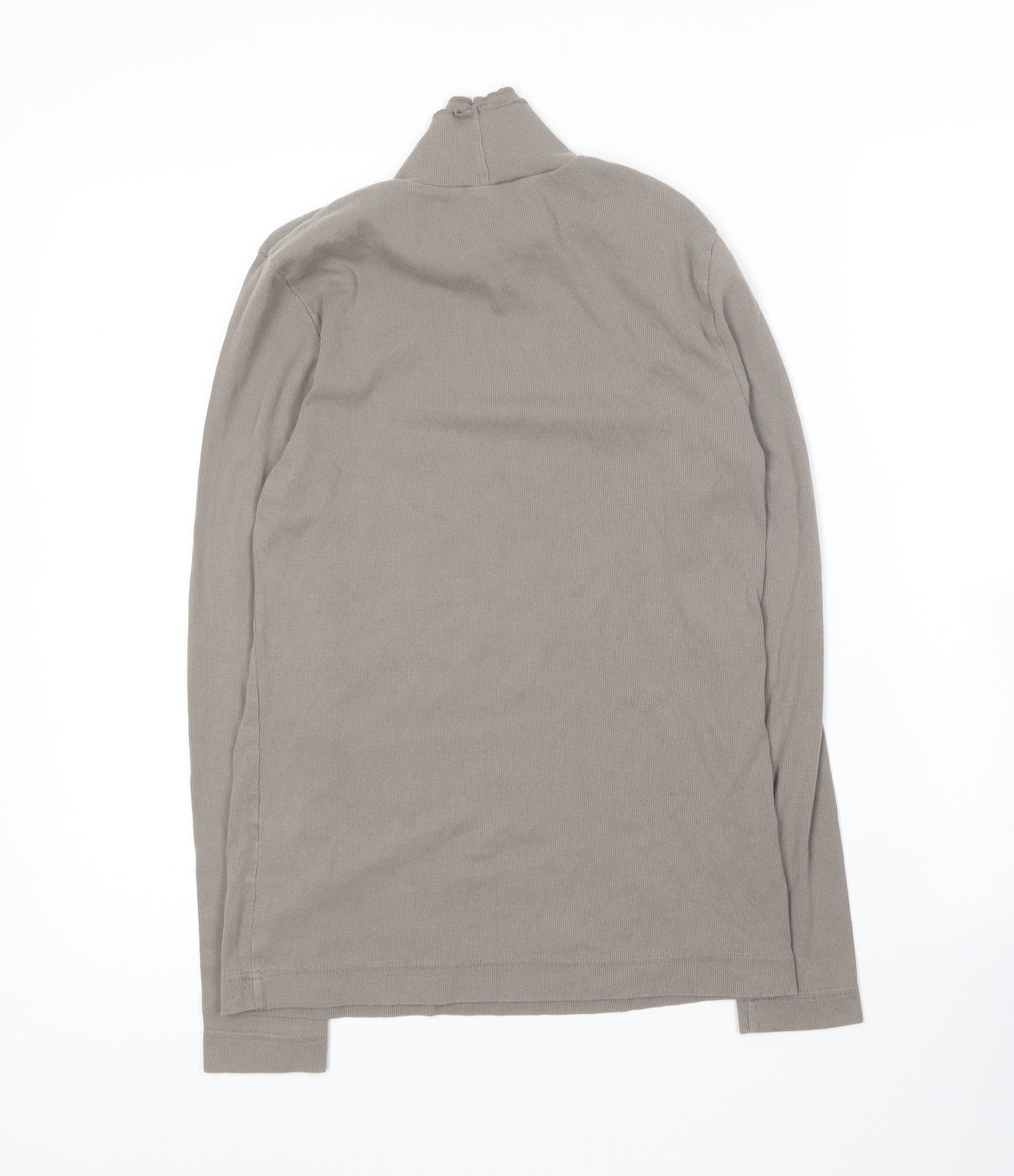 Preworn Womens Grey Crew Neck  Cotton Pullover Jumper Size 14