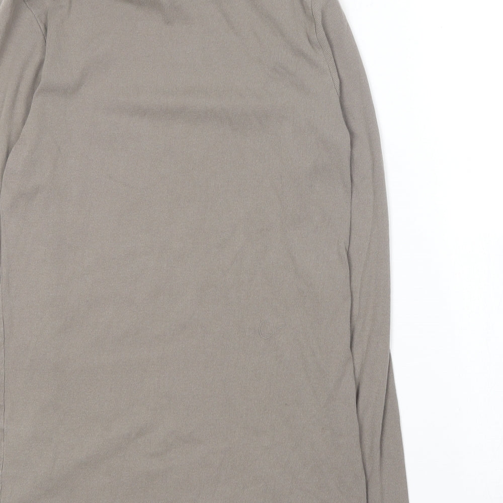 Preworn Womens Grey Crew Neck  Cotton Pullover Jumper Size 14