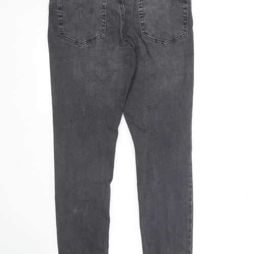 Denim Co  Womens Grey  Cotton Skinny Jeans Size 14 L28 in Regular