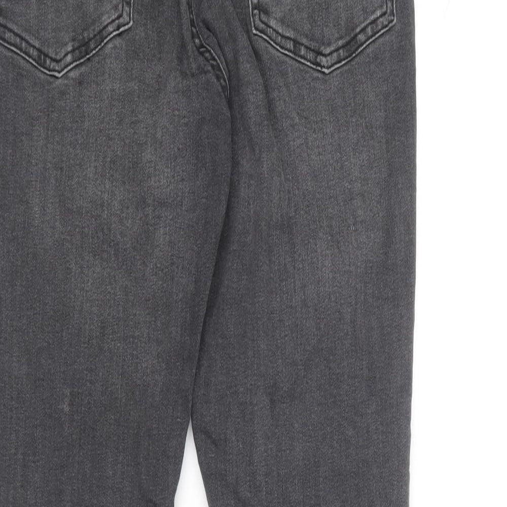 Denim Co  Womens Grey  Cotton Skinny Jeans Size 14 L28 in Regular