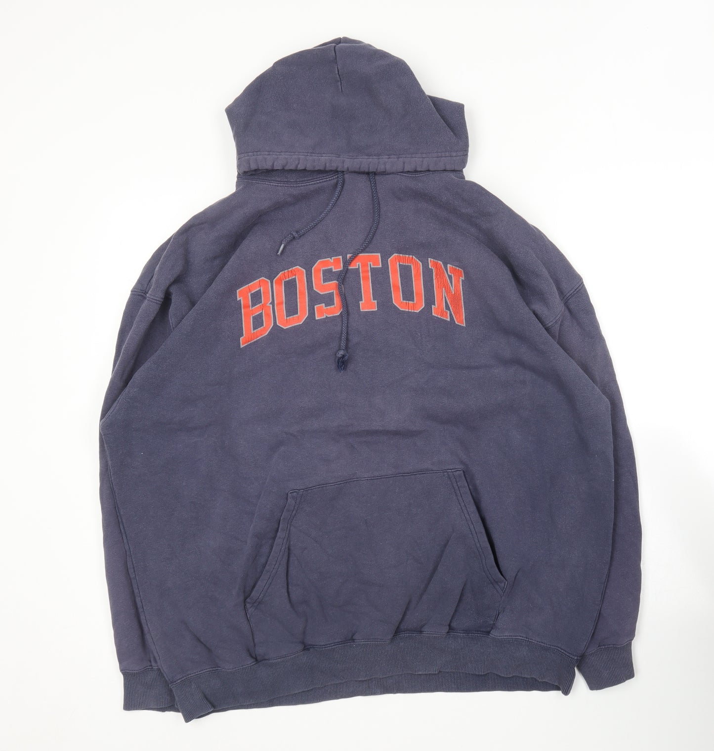 Bay State Apparel Mens Blue  Cotton Pullover Hoodie Size XL   - Boston