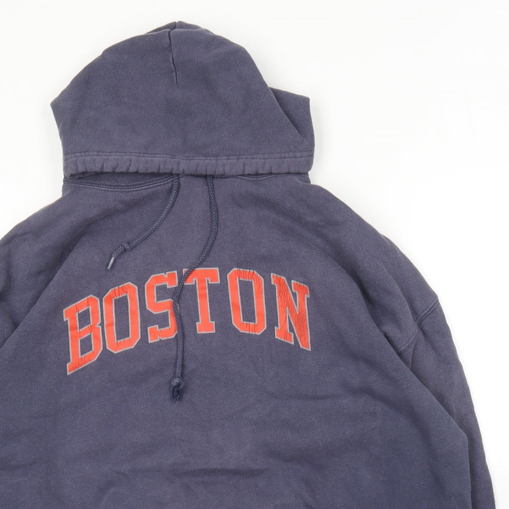 Bay State Apparel Mens Blue  Cotton Pullover Hoodie Size XL   - Boston
