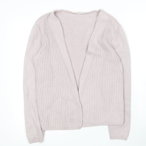 GLB Womens Pink V-Neck  Cotton Cardigan Jumper Size L
