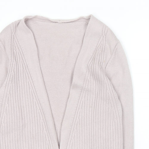 GLB Womens Pink V-Neck  Cotton Cardigan Jumper Size L