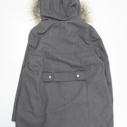 George Womens Grey   Overcoat Coat Size 16